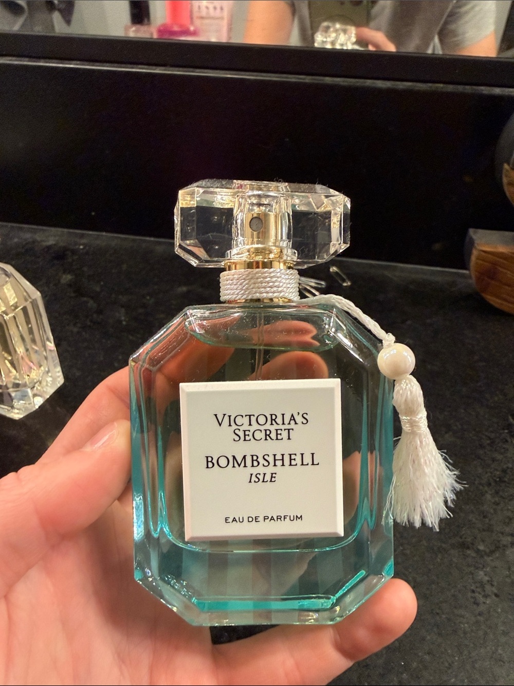 Victoria's Secret Bombshell Isle Perfume — Teal/White